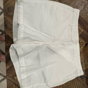A New Day White Bermuda Shorts Tailored Cotton Blend